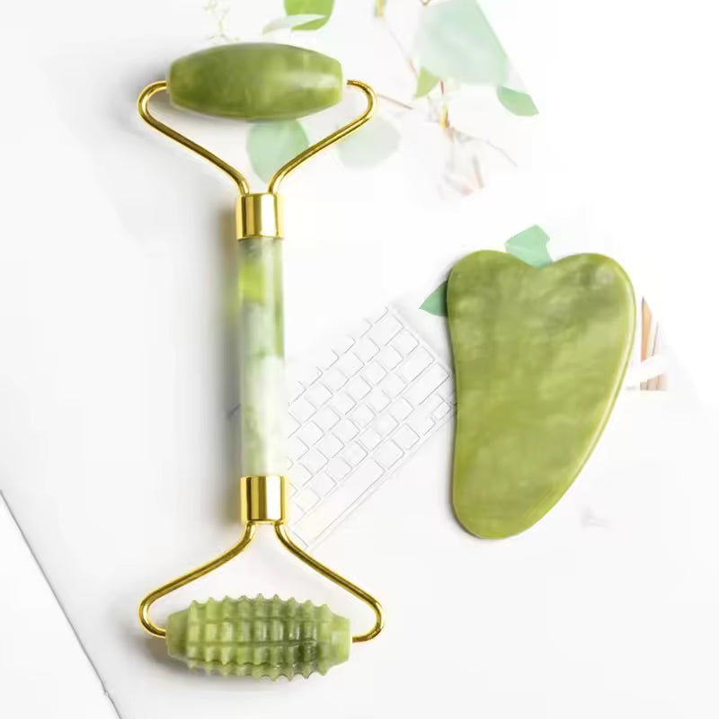 Jade Face Roller Set
